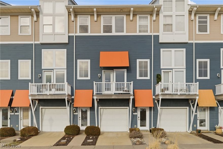 Welcome to Harborwalk, Lorain’s premier waterfront neighborhood nestled along the Black River and just steps from Lake Erie. This beautifully maintained 2-bedroom, 2½-bath townhome offers breathtaking water views and an unbeatable location.

The spacious living room features a cozy gas fireplace and opens to a private balcony overlooking the Black River and the iconic Charles Berry Bascule Bridge — the perfect spot to enjoy morning coffee, evening sunsets, and live entertainment at Black River Landing, including the popular Rockin' on the River concerts.

The eat-in kitchen is ideal for everyday living and entertaining, offering a large center island, generous counter space with bar seating, abundant cabinetry, and brand-new appliances that stay with the home. A convenient half bath and access to an additional deck complete the main level.

Upstairs, the expansive primary suite provides a private retreat with a soaking tub, walk-in shower, and ample space to unwind. The second bedroom includes its own en-suite full bath, ensuring comfort and privacy for guests or family members.

Recent updates include brand-new carpeting, fresh paint throughout, and a new roof. Two separate attached garages provide exceptional storage and convenience. Boat slips are available for seasonal rent just outside the unit, making this an ideal opportunity for boating enthusiasts and those who appreciate Lake Erie’s world-class fishing.

Residents enjoy resort-style amenities including a community pool, fitness center, and on-site restaurant — all within one of Lorain’s most desirable waterfront communities.

Move in and start living the Harborwalk lifestyle.