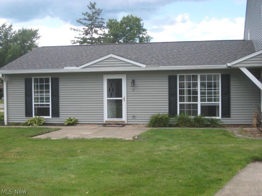 Move in ready! One floor living with new furnace and central air.  Condo is adorned with nice freshly painted walls throughout.  Carpets freshly cleaned.  Kitchen and baths updated.  Half bath conveniently located on the main level. Easy access to garage with one door opener remote from living area. Community Center.  Pool with guard from 10am to 8pm.  Tennis courts. Playground. Basketball area.