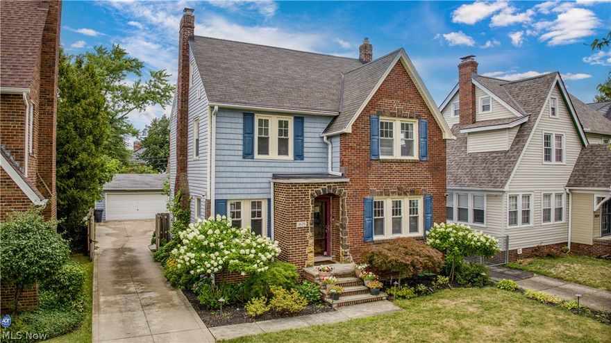 Nestled on the sought-after Cedarbrook Rd this stunning Aprox 2226+ TSQ 3/3.5 Tudor is completely reimagined offering a modern living experience that will captivate any connoisseur. As you step inside you are greeted by the seamless blend of classic & contemporary updates. Hdwd flrs thru-out complemented by wall-of-windows that flood the space w/nat light. The living rm boasts a frplc set in elegant stone & cust crown molding thru-out. The open flr concept seamlessly connects the living rm to the dining area & breakfast bar, perfect for casual meals or entertaining. The stellar culinary kitchen is a chef's dream, featuring granite countertops & Professional series appls w/Subzero, wall oven/warmer, built-in microwave & range. A food pantry, guest bath & mud rm completes the 1st flr. As you ascend to the 2nd level you are lead to a versatile office/flex rm overlooking a professionally landscaped garden. The lavish primary retreat, is adorned w/stunning Marquina marble, BainUltra Spa tub & frameless shower. The pièce de résistance is the dressing sanctuary walk-in w/cust built-ins, offering style & functionality. 2nd bdrm completes the flr.. Ascend to the 3rd flr oasis, a charming bdrm, sitting area & full bath await, providing a serene retreat from daily life. The subterranean retreat of the home is designed for entertainment, featuring a cozy gas frplc, wet bar, built-ins & wine closet to preserve store & display all your wine collection, cust bath w/steam shower & laundry. Outside, the backyard is a true haven, filled w/stunning flowers, offering privacy & tranquility. The bluestone slate patio provides a perfect spot for outdr dining or relaxation, while a 2 car garage offers convenience & ample storage space.This home is a true masterpiece that combines modern luxury w/timeless elegance. Lifetime waterproofing, Newer drive, sprinkler sys, alarm/camera sys. Minutes from gym, shops & restaurants, easy access to the clinic/UH. Upgrade list avail, click 3D video tour