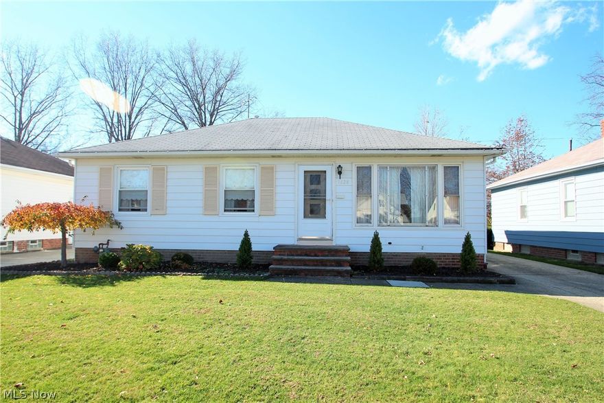 Meticulously cared for ranch in the heart of Wickliffe.  This home has beautifully protected hardwood floors throughout the majority of the first floor.  Sellers built a large addition on the back of the home, currently used as a dining room.  Furnace and A/C and most windows were replaced within the last 5 years.  The lower recreation room features a full bar and is finished with a full bath and laundry room.  Oversized 2 car garage has covered patio perfect for backyard entertaining. Seller is offering a one year home warranty.  Home is close to Rt. 2 and Rt. 90 access.