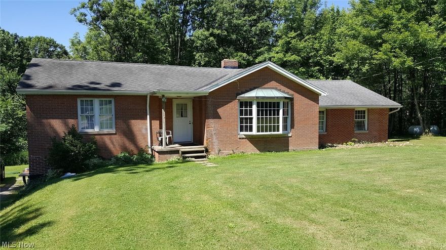 You will not want to miss out on this great opportunity on almost 4 acres in Richfield. REVERE Schools. This ranch has much to offer with spacious great room that is open to the dining room. Full walk out basement that has the possibility to have 3rd bedroom.  Eat in kitchen with all appliances staying. Needs some TLC. Being Sold AS IS.