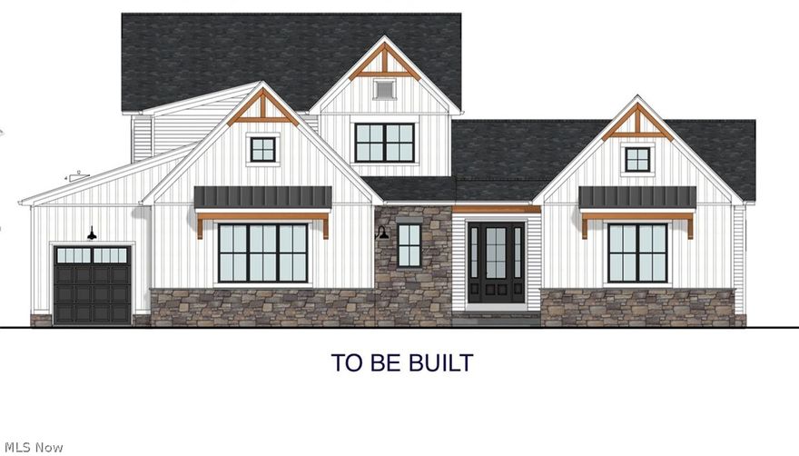 ALL TERMS AND CONDITIONS TO BE NEGOTIATED WITH OWNER/BUILDER. This beautiful 3500+ sq.ft. three bedroom plus office/flex space home can be completed in 2026/2027 and offers unmatched craftsmanship. With custom finishes and impressive architectural touches throughout, this home blends modern design and functionality. Modern farmhouse two story design with owner's suite and luxurious bathroom. Chef's kitchen with upscale appliances, large great room and much more. There is still time to choose your finishes and features for this home. HOA dues and taxes are TBD. Square footage indicated is an estimate. Photos are an example. Indicated list price subject to change by builder based on selections and finishes in home. All information is deemed reliable but not guaranteed. Lot lines on aerial photo are approximate. Maypine Park is the perfect location - close proximity to Metro Parks, Lake Erie, highways and much more.