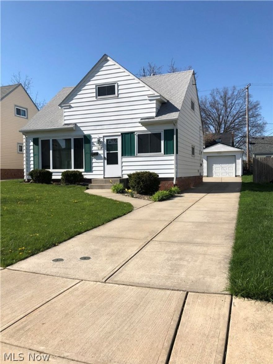 Welcome home to this cape cod style house on a charming brick road in Parma. The newer windows brighten up the first floor and inviting hardwood floors upstairs. Many other updates including renovated kitchen, new electrical service panel, new roof, driveway, and garage . All appliances stay and one year Americas Preferred Home warranty provided.