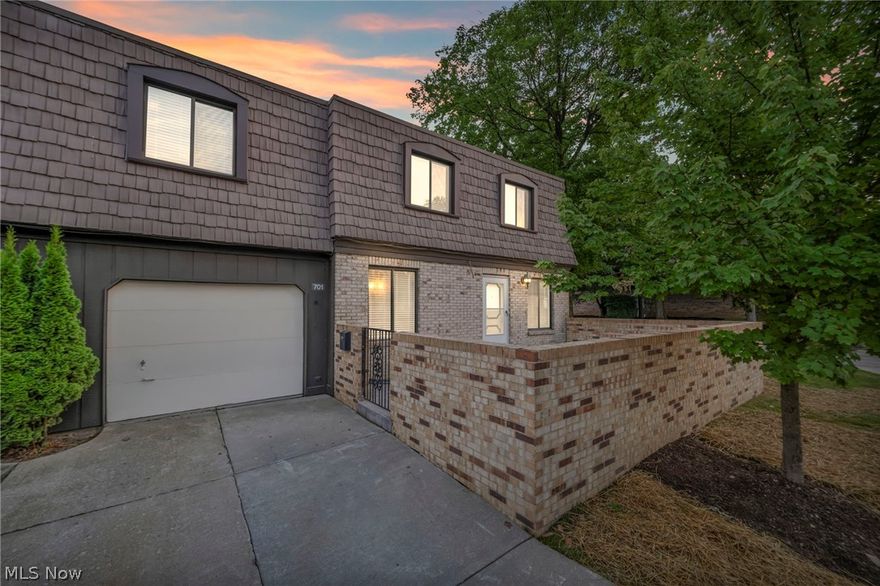 OPEN HOUSE CANCELED - PROPERTY UNDER CONTRACT. Welcome to this amazing 3 bedroom, 2.5 bath brick townhouse located in the hearth of Broadview Heights. You are warmly greeted by A BRAND NEW PATIO finished on 06/18/24 perfect for barbecue and relaxing. Take a step inside where you are welcomed by an open floor plan seamlessly connecting the kitchen to the dining and living room. This recently updated kitchen features a peninsula breakfast bar, newer stainless steel appliances, new countertops(End of May 2024), new garbage disposal, lots of cabinet space, and a pantry. The half bath is conveniently located between the kitchen and garage. Beautiful hardwood flooring flooring is spread throughout the entire lower and the upper level. All bedrooms are located upstairs. The master features a large walk-in closet and an en suite bathroom with a shower. The other two bedrooms are a decent size and share a communal hallway bathroom featuring a bathtub/shower combo, a new countertop, and a new sink. The whole interior is freshly painted. The finished basement features 2 rooms that can be used as extra bedrooms, home offices, or hobby spaces, offering endless possibilities to suit your needs. Laundry room is located in the basement as well. The garage is professionally painted as and offers plenty of storage space. Corner unit situated in the heart of Broadview Hts, just minutes away from all your favorite amenities, eateries, shops, highway access, and award-winning Brecksville/Broadview Heights school system. Don't miss out, schedule your showing today!