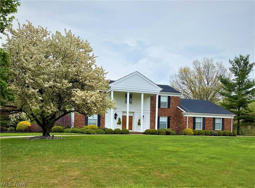 Stunning and timeless describes this beautiful colonial located in the heart of Pepper Pike. Lots of details, moldings and rich finishes. Enter through the foyer of this regal custom built home into the fabulous living room with volume ceilings which leads to the enormous impressive family room with vaulted ceilings and wall of glass overlooking your own private club-like breaking backyard with a fantastic built in and fenced in beautiful IN- GROUND POOL  and magnificent professional landscaping. The oversized chef's style kitchen also boasts an eating area, more wall of windows with amazing views and sliding doors out to the patio, yard and pool and opens to the spacious and gracious dinning room . There is a large spa like bathroom on the first floor conveniently located by the entrance to the pool for your family & friends. Four generous in size bedrooms are located upstairs. Master has a glamour bath. The recreation room is finished and perfect for many of your needs. There is an inviting long circular driveway. Located close to freeways, hospitals, shopping ,restaurants, newer Pinecrest with Whole Foods, Eton Collection with Trader Joe's, Legacy Village and more. This very well cared for home is a must see!