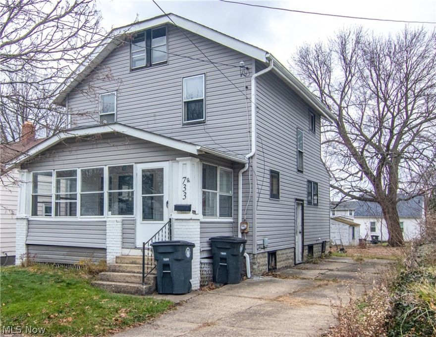 This colonial style home has a lot of potential to offer. The living room is equipped with a fireplace, hardwood flooring and a built in book cases. Updates include new air conditioner unit (2020), new vinyl flooring in the kitchen and upstairs bathroom, new carpet in all three bedrooms and fresh paint throughout. With your personal touch you can make this house into your home!