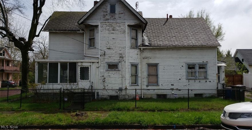 Make this home a cash flow king!  Projected rents with CLE having such a low vacancy rate are about $725-$750.  That puts you at a possible gross rent income of between $8500-$9000/yr.  Put your work into this unique colonial.  Nice corner lot.  Owner is open to owner financing.  Short distance from Hyacinth Park.