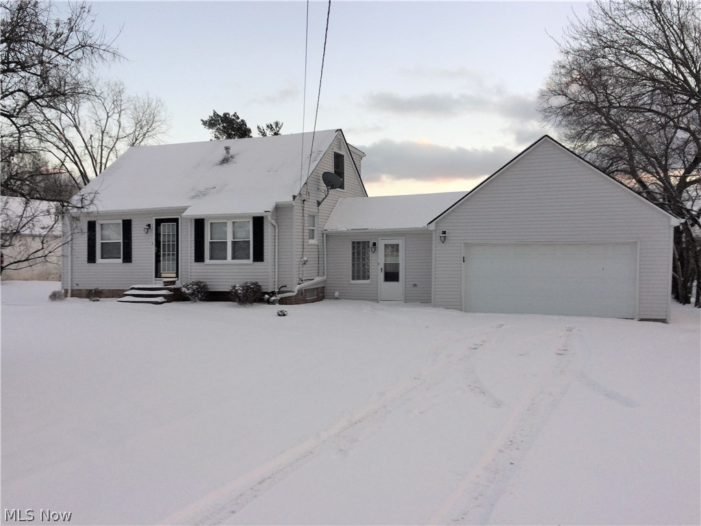 Adorable 3 bedroom Cape with 1.5 baths. Two bedrooms upstairs and one down. Living room, dining have refinished hardwood floors. New carpet throughout. Entire interior painted with trendy color palette Eat-in kitchen with ceramic tile flooring, newer cabinets and counters, kitchen appliances stay. Basement has finished recreation area and office and 1/2 bath. Large newly stained deck & fire pit overlook 1 acre lot which is partially fenced with above ground pool. Plus 2.5 car attached garage and breezeway. Furnace serviced November 2016. Newer windows and doors throughout. Located in Brecksville- Broadview Heights schools system. Set up a private showing, we know you will like it here! Front roof replaced in 2016 . Remaining roof was professionally cleaned. Upstairs bedrooms renovated in 2016.