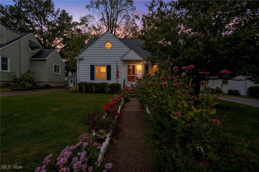 Welcome to this delightful Cape Cod-style home, tucked away in a quiet Cuyahoga Falls neighborhood. Featuring three roomy bedrooms and two full baths, this home perfectly blends comfort with everyday practicality. Step inside to a bright, welcoming living area highlighted by beautiful hardwood floors and plenty of natural light. The kitchen offers modern stainless steel appliances complemented by stylish butcher block countertops. The main floor includes two flexible bedrooms, ideal for guests, a home office, or extra living space, while the upper level boasts a spacious primary bedroom retreat. Outside, you’ll find a generous backyard complete with a deck, perfect for unwinding or entertaining. Additional highlights include a detached garage with a covered patio and a full basement with a finished space and an additional bath. Conveniently situated near local schools, parks, and shopping, this home truly has it all!