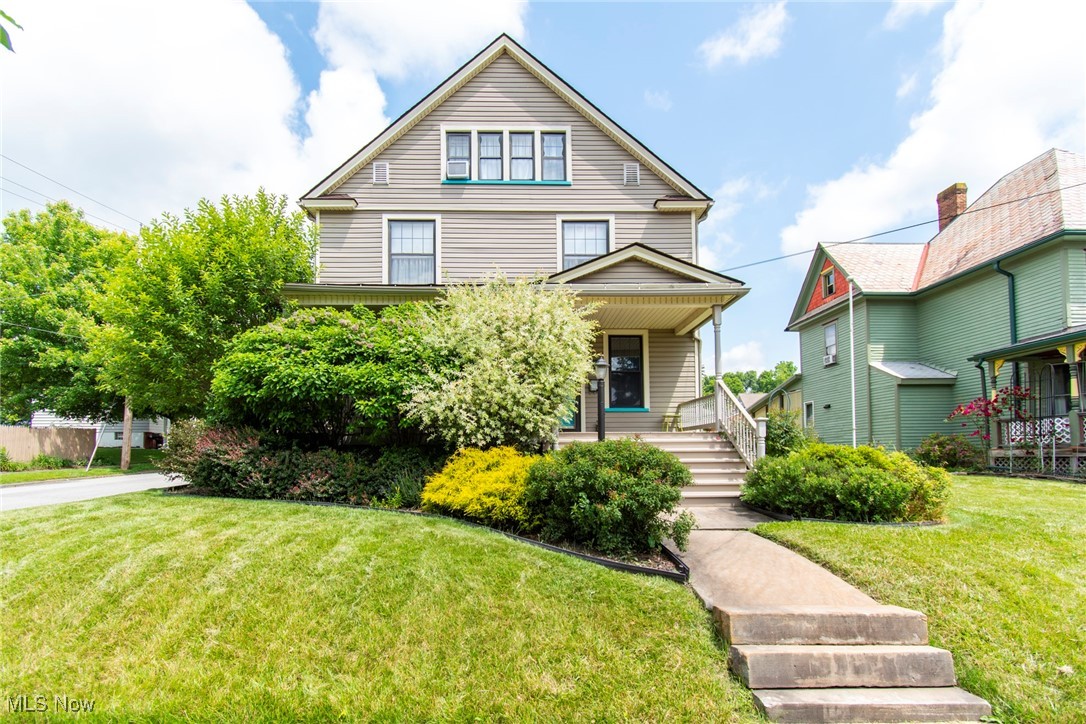 Come view this outstanding Century Home. Lovely by any definition. This 5 Bedroom, 2 Bath, 2 car garage home will amaze you! This totally remodeled kitchen features granite counter tops, new appliances in 2021, and lots of storage. The large dining and living room will be perfect for all your entertaining needs. The original woodwork is all beautifully preserved. Hardwood floors throughout this home are an added touch. Bathrooms have also been totally remodeled. The attic has been finished to perfection with your fifth bedroom, and lovely family room. This home has lots of space for all of your needs! Sit on your front porch and enjoy the day or lounge on your large deck in the back. The garage features a heater & own water hookup. A new roof was placed in 2020 & the porch has been freshly stained in 2024. The sellers are also including a Home Warranty with the purchase of the home! This home will totally amaze you, it is truly one of Lisbon’s finest!