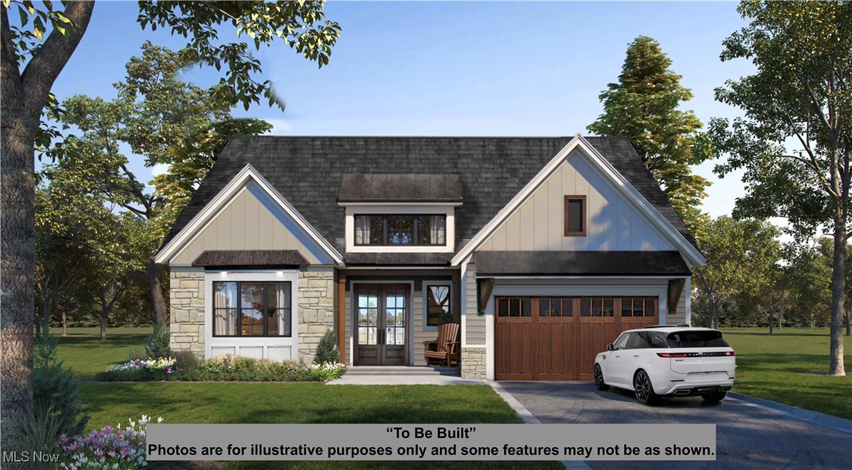 Welcome to the rare opportunity to own new construction RANCH in the award-winning Chagrin Falls School District, with no RITA taxes and Geauga County rates and it's just 1.5 miles from the charm and energy of downtown Chagrin Falls! This 2,271 sq ft Modern Transitional Ranch is being expertly crafted by Premier Custom Builders, a local design-build firm with over 20 years of excellence rooted in craftsmanship, honesty, and energy-efficient innovation. Step inside and be wowed by the vaulted ceilings in the great room, foyer, and owner’s suite, complemented by solid-core interior doors, oversized trim, and luxury vinyl flooring. The stunning fireplace wall features a full stone face, built-in shelving, and a hand-hewn miterlock beam, setting the tone for timeless elegance. The chef’s kitchen is a showstopper with an oversized island, quartz countertops, stainless appliances, a walk-in pantry, and a vented range hood. The open-concept layout seamlessly connects the kitchen, great room, and informal dining area, which opens to a covered porch and patio, perfect for entertaining. The owner's suite includes a zero-threshold custom tile shower with seat, niche, frameless glass, and designer finishes. Two additional bedrooms, a full bath, a mudroom with bench, and a formal dining room complete the main floor. Enjoy an additional 2,271 sq ft of unfinished basement space with 9' poured concrete walls, ready to finish. Choose from three beautifully curated design packages or customize to fit your style. Situated on a flat 0.31-acre lot with landscaping and a 16-ft wide driveway included, this is one of only three exclusive lots available. Don’t miss your chance to own a high-end, single-story home built to impress in one of NE Ohio’s most coveted communities. Buy new. Live near it all. Love where you live.