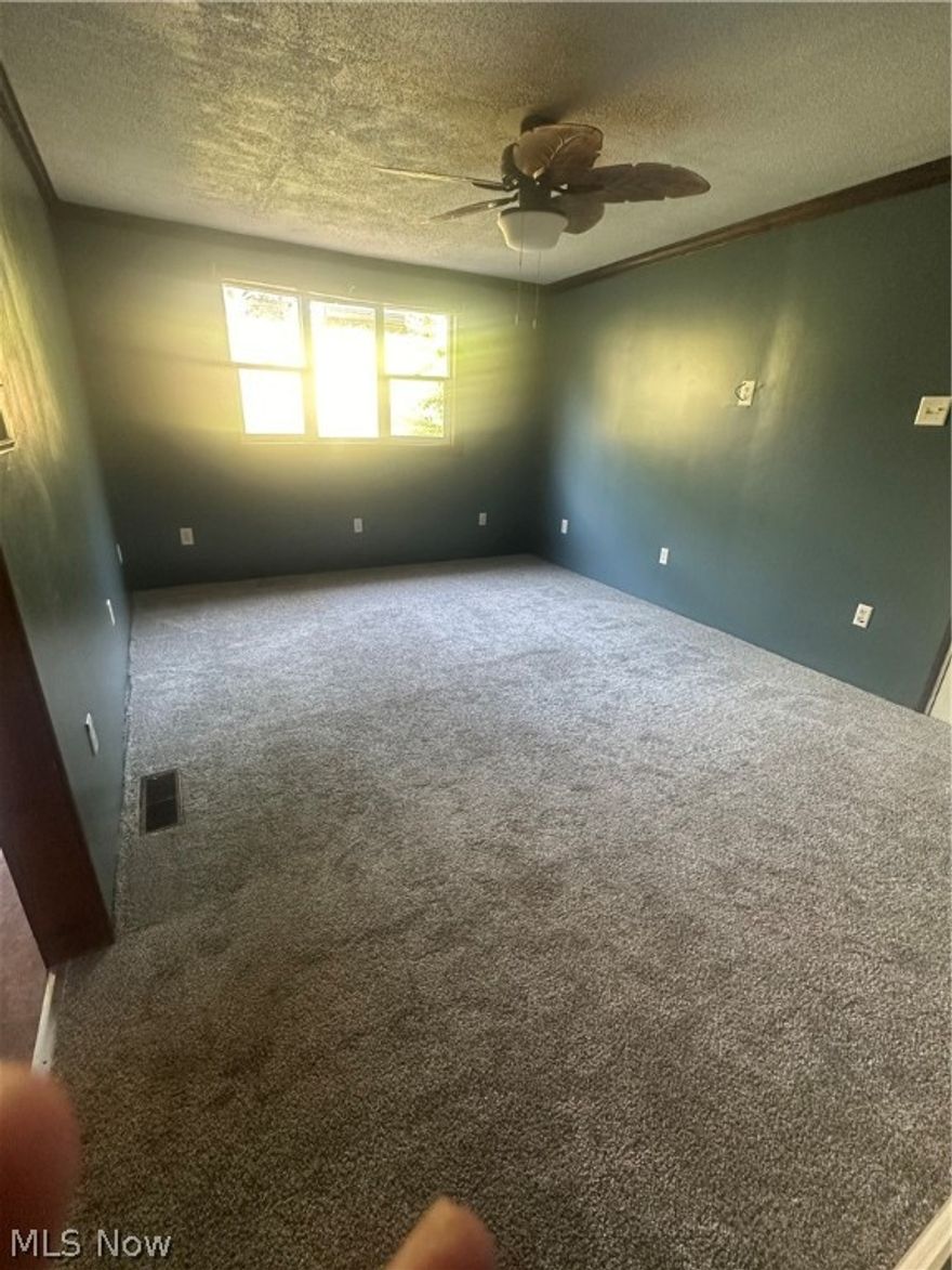 Total Privacy and City Living Combined!  Check out this clean 3 BR/ 1 BA Ranch with laundry on the main level.  Master bedroom has its own private balcony and walk-in closet. Metal roof on house and garage in 2021.  Garage measures 24x24 with 10 ft ceilings and additional carport.  HWT new in 2015. Basement access from the side of the house.