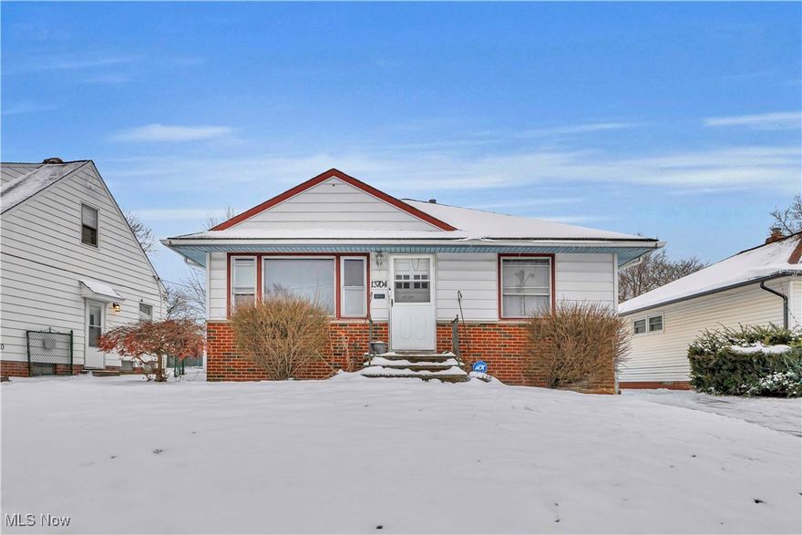 Great Garfield Heights ranch blocks from the highway and amenities.  Currently rented for $1,495/mo.  3 beds and 1 bath on the main floor.  Large recreation room and a second full bath in the basement.  Two car detached garage.