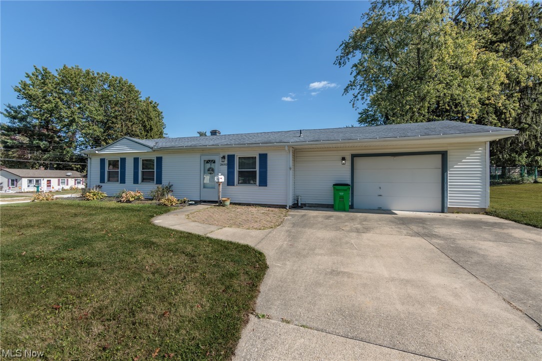 A remarkable Stow ranch in the desirable Northport Park area. With 3 bedrooms, this updated home has a large living room, an over sized eat-in kitchen, and a separate laundry room. The updated kitchen has top of the line cabinets, granite counter tops, stainless steel appliances, and LVT flooring. There is a dining area as well. The updated bathroom has a tile shower. There is a nice yard, attached garage, vinyl siding, vinyl windows, and so much more.