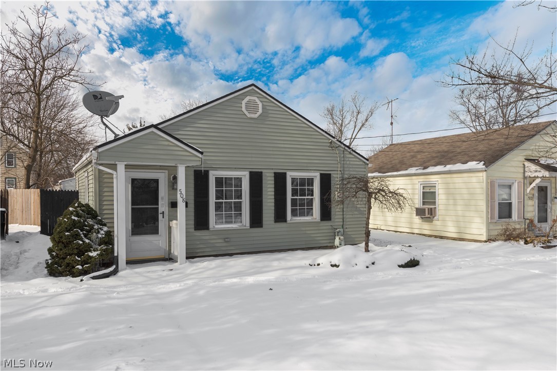 Welcome home to your enchanting 2 bed, 1 bath ranch located in the heart of Elyria! This remodeled home features all new wall planks and ceiling fan in your spacious living room. Eat-in kitchen features new cabinetry, countertops, sink, backsplash, and all appliances stay! Updated bathroom features new shower, sink & vanity, and lighting. Whole house has been freshly painted. New gravel driveway and new paver patio out back. Fully fenced yard. 1 car detached garage. Close to shopping, dining, I-90 and I-80. Call today to schedule a private tour.