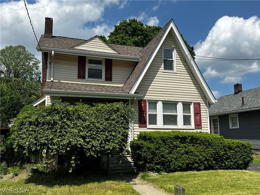 Tucked away in Akron with quick highway access, this 2-bedroom, 1-bath home sits on a spacious double lot featuring a small coy pond, large garage, and multiple storage sheds. A great opportunity for investors, hobbyists, or buyers looking to add their own vision and updates while enjoying extra outdoor space and convenience.