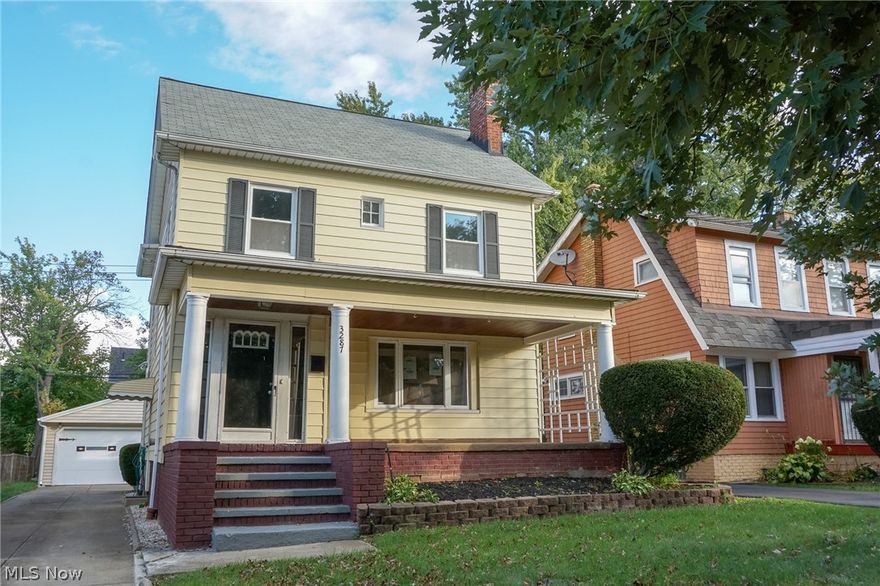 Welcome to 3287 Cedarbrook Rd, Enjoy the quiet no outlet street from the large front porch or the charming backyard deck. This home is loaded with today’s trends and balanced with traditional architectural details. Nice living room with beautiful refinished fireplace. Original refinished hardwood floors on first floor in the living room and the dinning room.  The eat in kitchen has been remodeled, with new quartz counter tops installed. The second floor offers 3  bedrooms with and a newly updated full bath. Third floor provides extra living space and can be used as another bedroom, office space or simply storage space for your family. Finished basement with new full bathroom and new carpet. Newer windows, appliances (Seller Is going to put a new stove in the kitchen and a new light in the dining room) This home is one of Cleveland Heights finest! Located within, walking distance to notable restaurants, convenient shopping.  Seller adding central air is negotiable.  Schedule your Privat