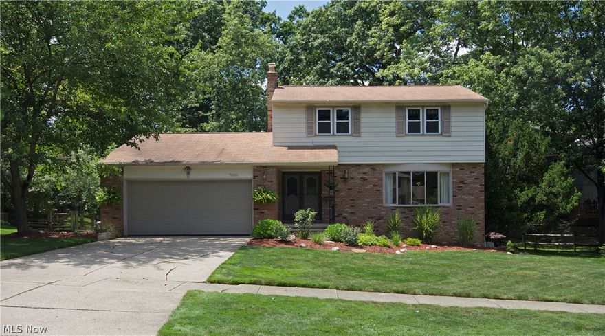 You know what they say about location!  This outstanding updated colonial is beautifully positioned on a gorgeous and scenic ¼+ acre lot in one of Parma’s premier neighborhoods.  Pride of ownership shows as you enter double doors to a bright and sunny living space.  The first floor living room features a beautiful front bay window that floods the room with natural light.  The living room is open to the dining room to allow for easy traffic flow for dinner parties and special occasions.  For more casual family meals, the eat-in kitchen is open to the family room w/ fireplace and is completely updated.  The kitchen is packed with features such as a movable island, pantry closet, all newer stainless appliances and sliders that lead to a show stopping three-level deck providing access to the back yard oasis.  Wooded and gently sloping, the zen-like feel of this property will beckon you home.  Upstairs, space abounds as you will enjoy generously sized bedrooms with spacious closets and plen