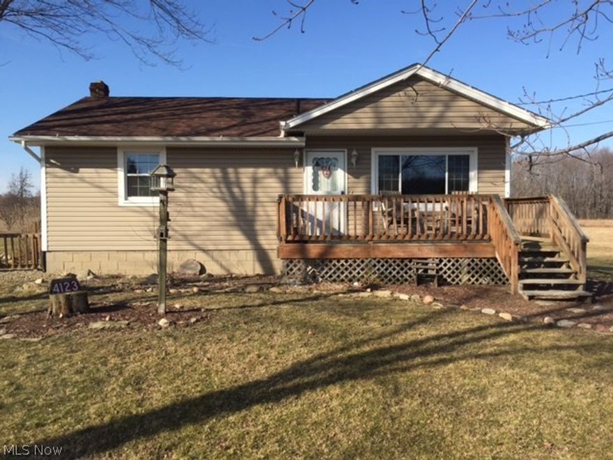 Well kept updated ranch on 3.23 acres. New kitchen, new roof and updated septic.  Large master bedroom. Nice backyard with fire pit and outdoor shed. Great home in the country surrounded by fields, yet situated close to SR 11 for easy commute North or South.