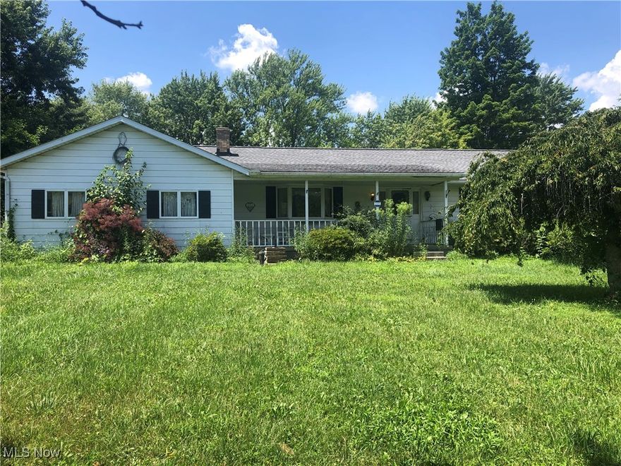 This Ranch has a lot of potential.  Needs some TLC and clean up.  Corner lot with over 2 acres and a built in pool.  Pool liner replaced in 2023.  New hot water tank. Water filtration system.
