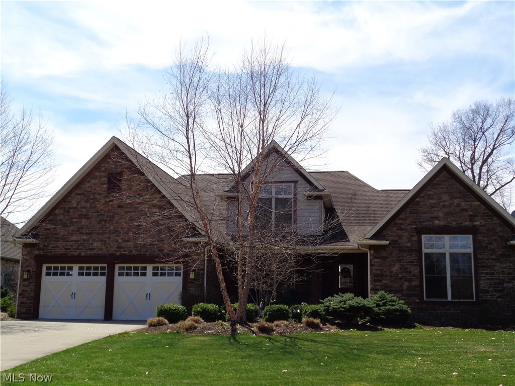 Great location in Mayfair East. Wonderful custom built home with first floor master suite and master bath with whirlpool tub, large walk in shower, tile floor, his and her sinks, and walk in closet. Also, first floor bedroom or a great office space. Great room with gas log corner fireplace, newer wood flooring and view of the golf course. Crown molding and chair railing. Vaulted ceilings with ceilings fans. Large open eat in kitchen newer wood floor, island, granite counter tops with tile back splash and appliances. Second floor with two bedrooms, full bath and a loft area with views of the great room. Full basement partially finished recreation room 400 square feet, newer carpet, half bath and plenty of storage. In-ground salt water pool with paver patio and vinyl black fence. Relaxing view of the golf course and pond with a sprayer from the patio. East Park has a walking path, playground area and a pavilion available for residents. Including a 1 year America's Preferred Home Warra