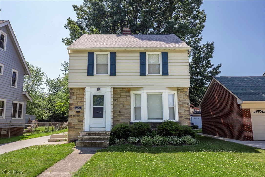 Welcome to this beautifully updated 3-bedroom, 1.5-bath gem tucked in the heart of Euclid—just minutes from Lake Erie, waterfront parks, and the city’s vibrant restaurant scene! From the moment you step inside, you'll feel the warmth and style that make this home truly special. The first floor shines with luxury vinyl plank flooring installed by the current owner in the living and dining areas, creating a clean, modern aesthetic with a touch of coastal charm. The kitchen steals the spotlight with sleek granite countertops, stainless steel appliances, crisp white cabinetry, and plenty of prep space for everything from morning coffee to weekend hosting. Upstairs, you’ll find three comfortable bedrooms with plush carpeting and a refreshed full bath featuring an updated vanity, vinyl flooring, and contemporary finishes—all completed since the home was purchased in 2023. The lower level adds even more functionality with a cozy family room or rec space complete with a charming fireplace, convenient half bath, and laundry area. Additional improvements made since 2023 include a new furnace and fresh interior paint throughout, offering peace of mind and move-in ready comfort. Outside, enjoy a private backyard, a 2-car detached garage, a newer roof, upgraded back porch, freshly paved driveway, and updated garage siding. Whether you’re relaxing at home, strolling to a local café, or catching a sunset at the lake, this home offers a rare blend of comfort, character, and community connection. Modern, move-in ready, and full of positive energy—your Euclid lifestyle starts here. You are NOT going to want to miss this one!