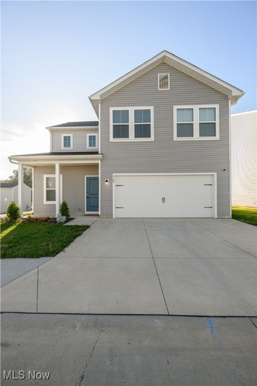 Discover this inviting two-story home nestled in Auld Farm Circle Development. Just minutes away from the Akron Zoo, and Interstate 77, This home offers the perfect blend of convenience and comfort of a newer construction home. The first floor offers an open concept kitchen and living room with easy access to the fenced in back yard. The kitchen will come fully equipped for an easy move! The second floor houses an elegant owners suite with a spacious walk-in closet and private bath. Two additional spacious bedrooms with a central located bathroom. A convenient laundry room located off of the loft area to help ease household chores.
Two Car attached garage.
This home is located in the Akron City School District and allows for immediate possession. Call today for a showing!