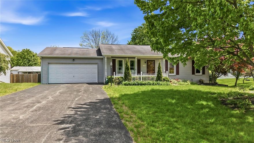 Well-Maintained 3-Bedroom Ranch in a Desirable Location!  This lovingly cared-for 3-bedroom ranch is the perfect place to call home! Located in a desirable neighborhood, this property offers a comfortable layout and great features both inside and out.  The heart of the home is the kitchen, complete with warm oak cabinets, included appliances, and a cozy dinette area for everyday meals. The main bath is clean and functional with tub/shower, while the master bedroom adds convenience with its own private half bath.  You’ll appreciate the full basement, already plumbed for an additional bathroom, offering endless potential for future finishing. The laundry area includes a washer, dryer, and laundry sink for added ease.  Enjoy peaceful mornings on the charming front covered porch and relax or entertain on the back deck overlooking the yard.  This solid, well-kept home is ready for its next chapter — don’t miss out, schedule your private tour today!
