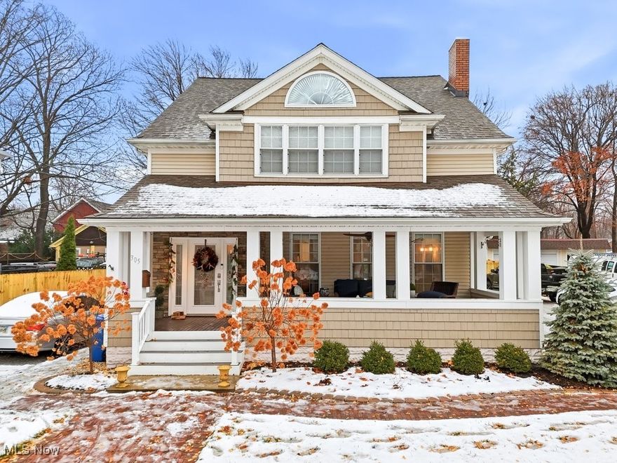 This 4-bedroom, 4-bath charmer sits in one of Painesville’s prettiest historic pockets—close to Steele Mansion, Veterans Park, tree-lined strolls, and all the character this neighborhood is known for. Inside, the home balances personality and practicality with hardwood floors, newly installed crown moldings that elevates every room, and a kitchen updated with newer upper cabinets, sleek black granite counters, and a fresh, bright feel that opens right into the dining space. The great room is the showstopper! It's an expansive gathering space anchored by a dramatic floor-to-ceiling gas fireplace that creates a warm, effortless sense of home. Upstairs, the primary suite brings BIG retreat energy with a wall of windows, two generous closets, its own gas fireplace, and a private bath. Another ensuite bedroom on this level plus a third-floor loft-style bedroom (via a charming spiral staircase) each come with their own full baths—SUPER rare flexibility that works for guests, teens, work-from-home setups, or multigenerational living! Two laundry hookups, dual furnaces, dual A/C units, dual water heaters, and dual driveways make daily life easy and efficient. Since 2022, the sellers have layered in the meaningful updates that matter: a partially finished basement work, a reverse-osmosis system, a newer hot water tank, a full landscape refresh with new sod, a brick walkway, updated sidewalks, two improved driveways, a major new full fence investment, and a gorgeous brand-new deck. And yes—many of those outdoor upgrades are currently playing hide-and-seek under the snow, but come spring? They’re going to absolutely steal the show! A home with history, style, smart updates, and a location that makes living here feel a little bit magical. It’s the kind of home you remember long after the showing—come see why and picture your springtime reveal when all those upgrades come out of hibernation!!