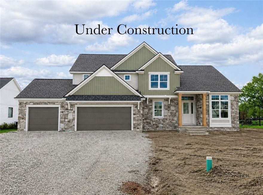 This final opportunity is now under construction at The Reserve at Mass Estates, an established new community just over the Westlake border.  This well-designed home features a 1st-floor primary suite, 3-car garage, a private home office with double doors, and a rear covered porch. At the heart of the home, you’ll find a beautiful kitchen with spacious quartz island, walk-in pantry, and soft-close cabinetry that opens to a rear covered porch as well as the expansive Great room, appointed with 10’ ceilings and gas fireplace. The smartly designed back hall off the 3-car garage features built-in lockers and leads to a conveniently located powder room. Upstairs, you’ll find two additional bedrooms with a shared bath, along with a roomy loft area  and study nook.  The full basement with 9’ ceilings is roughed in for a full bath and wet bar, making future finishing a breeze.  A 2026 move-in, this is the last new build available in this thriving community! *Photos and renderings are for illustrative purposes as home is under construction. Please ask your new home sales specialist for final details about this home.