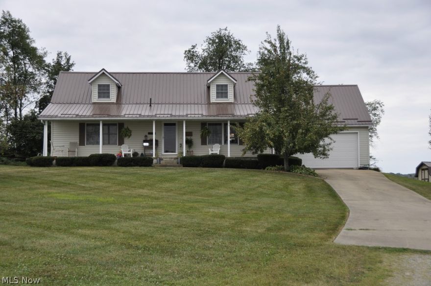 Excellent country setting with a great valley view. Newer 3/4 bdrm, 3 bath home on 1 acre.  First floor features open concept kitchen/dining/living room, master bedroom with full bath, 2nd bedroom, and additional full bath.  Upstairs could be used as 2 bedrooms or bedroom and rec room, also has full bath.  Basement is partially finished with large family room, storage room, and large utility room.