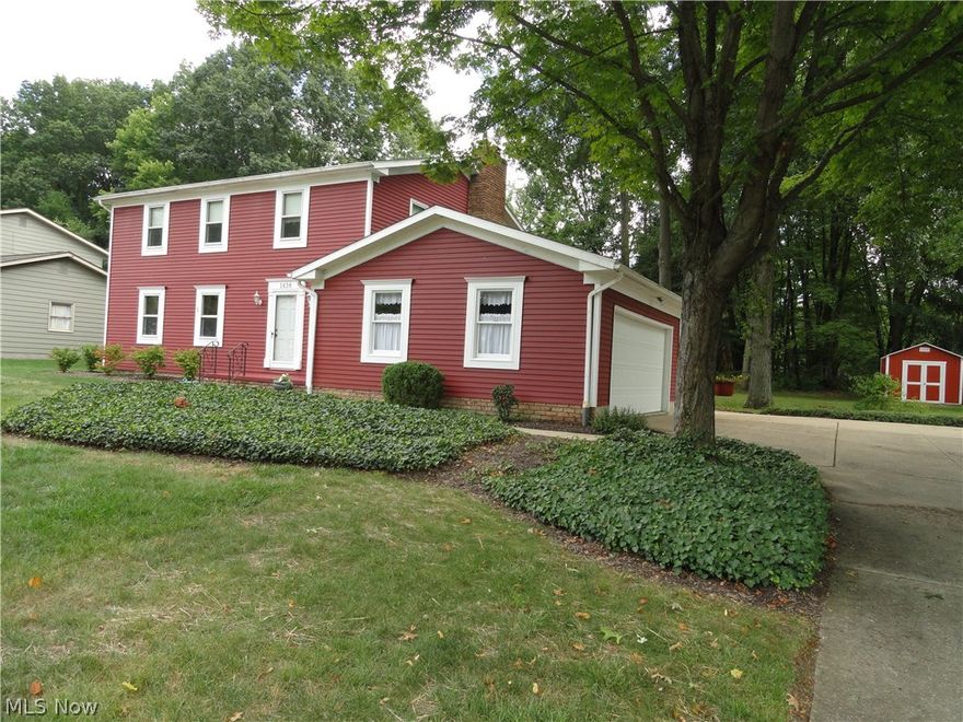 Charming colonial situated in The Meadows, a neighborhood of custom built homes. Lovingly maintained in excellent condition. Foyer entry, spacious formal living room and formal dining room with bay window. Eat in kitchen with  new appliances and gorgeous wood floors that continue into the family room with a beautiful brick fireplace, wood beam ceiling and sliders leading to the to the large patio and a well manicured semi private  lawn with woods across the back. 4 bedrooms and 2.5  baths including a master suite. Lower level rec room and workout or office. Recent updates include roof, furnace, AC,water heater, refrigerator, dishwasher, insulation, sump pump, and all new  Pella exterior doors, plus landscaping and more. One of the most desirable locations in Stow plus convenient to highway and​​‌​​​​‌​‌​​​‌‌​​​‌‌‌​​‌​​‌‌​​​​ shopping.