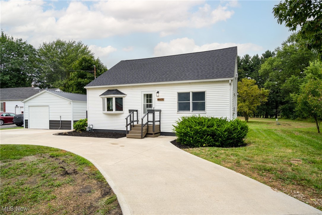 So many updates! This adorable 3 bedroom, 2 bathroom home in Firelands School District has just had a fresh renovation. From the beautiful kitchen with refinished cabinets, butcher block counter tops and new appliances, to the bright and sunny living room with restored, original hardwood floors- every room of this home has been touched. The main floor has a bedroom with access to a full bathroom that has a walk-in shower. Upstairs you will find 2 large bedrooms and another full bathroom with dual sinks. Both bathrooms have new toilets, vanities, sinks, countertops, faucets, drains, and shower trim. With nearly an acre of land, the backyard is peaceful and has a great storage shed. Some of the many updates include a BRAND NEW septic system, a new roof on the house, a new garage on a new concrete pad, a waterproofed crawl space, new electric panel in the house and a new sub panel in the garage, new furnace, new flooring, paint and more! Don't wait, this home will not last, call your favorite realtor for a tour today!