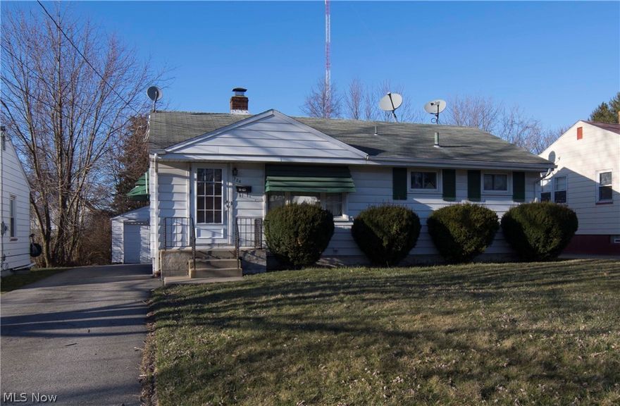 Ranch Style Home. Three main floor Bedrooms and one full bath. Full basement. Hardwood floors throughout. Vinyl windows throughout will make heating more efficient.  1 car detached garage. Central Air. Tenant pays all utilities and maintains the lawn. Equal Opportunity Housing. Call today!