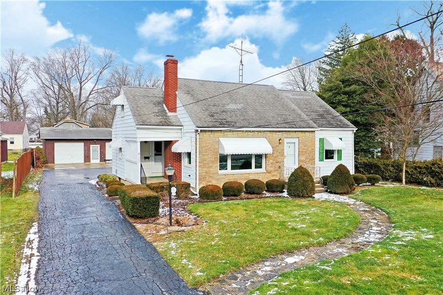 Act quickly, this absolutely charming four-bedroom Warren home won’t be here for long! Featuring three floors recently renovated and move-in-ready living space and a massive detached garage, this cozy cape cod is poised to delight! Stroll past the cobblestone walkway and take in the tidy landscaping with handsome stone façade as you enter the front door. A covered side entrance offers additional entry ways for those rainy days. Inside, stunning high polished hardwood floors fill the rooms; accented perfectly by clean gray walls with bright white accent trim. The sun-drenched living room basks in the natural light from the formidable picture window, shining onto to the nearby fireplace. Sculpted transitions guide you towards the illustrious dining room while French doors allow rear patio access. A fully updated kitchen entails ash colored flooring that pairs masterfully with the tiled backsplash, stainless accents and marbled countertops. The main hall offers a full bath with built in c