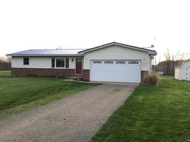 This home is just what you have been waiting for. Ranch in the country and a convenient location. 2 bedrooms. Cute kitchen with open dining room/ living room area. 3rd room with washer dryer hook up. 1.35 acres. Hillsdale Schools.