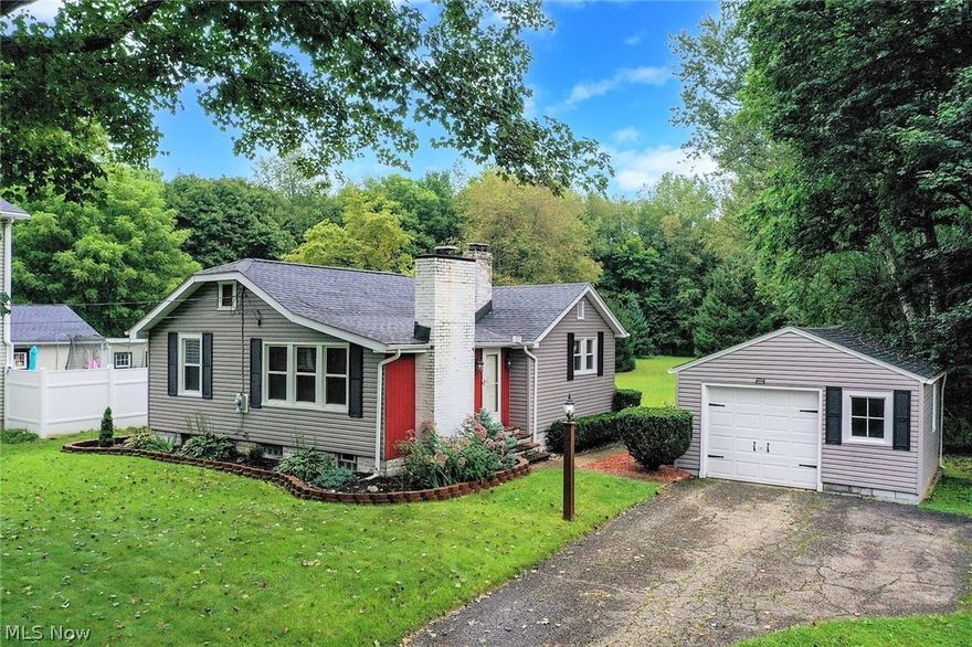 *One Floor Living Modern Remodeled RANCH In The Heart Of Copley Features 1500 Sq. Ft Of Living Space Including 3 Bdrms, 2 FULL Bathrms & Partial Finished Basement *Garage + 1 Acre Of Land W/Woods Behind!! *Great Curb Appeal ~ Home Sits Far From Rd. W/Long Paved Drive *Beautiful Brick Patio W/Retaining Wall & Firepit For Outdoor Entertaining! *Updated Interior AND Exterior --> New ROOF On Home AND Garage, New VINYL SIDING On Home And Garage, GUTTERS, New Vinyl WINDOWS, FURNACE, CENTRAL AIR CONDITIONING, Electric Box, Completely REMODELED KITCHEN W/Rustic PLANK Flooring, Glass Mosaic TILE Backsplash, Upgraded Cabinets, Under Cabinet Lighting, New Landscaping, BATHROOM Remodel & More! *Walk In To A Living Rm W/Beamed Ceiling, STONE Fireplace *Upgraded Blinds Throughout *The Fully Remodeled Eat In Kitchen Boasts Crown Molding, Rustic Laminate Floor, Pantry And FULLY APPLIANCED W/Refrigerator, GAS Stove, Dishwasher & Above Range Microwave! *3 Bdrms First Floor Include The Master W/Crown Mol
