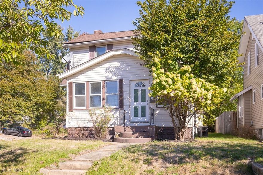 What a deal on this nicely updated 2 bedroom, 1 bath Colonial on a corner lot in the Goodyear Heights neighborhood! New luxury vinyl planks have been installed on the entire main floor and the upstairs has new carpet. The kitchen has a brand new stove and refrigerator, and the bathroom has been updated. There is a sunroom with French doors off the dining room, which could make a great home office. A full basement with laundry hook-ups and plenty of room for storage complete this charming home. In addition, there is a detached one car garage for your car and additional storage. Priced to sell fast!