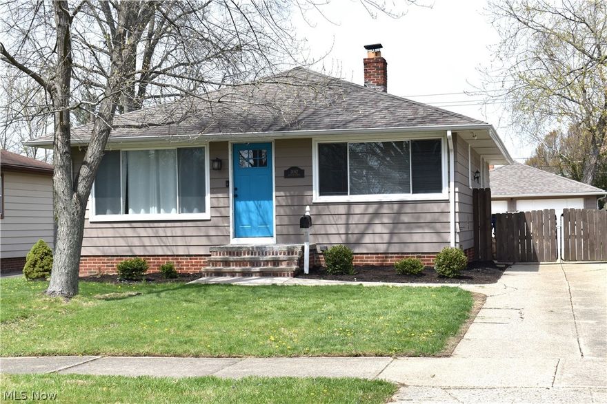 You'll feel right at home as soon you walk in this updated 3 bedroom, 1 and a half bath ranch. Beautiful hardwood floors throughout.  Brand new GE kitchen appliances (gas range, refrigerator with ice maker and chilled water, microwave and dishwasher).  Bathroom tile and new toilet were recently installed.  Full 1064 sq. ft. basement with 2nd shower and toilet.  The roof, gutters, furnace and windows were replaced in 2015 and new glass block in the basement was installed in 2017.  At some point, the basement was completely waterproofed with sump system and is very dry. With a completely fenced in yard, partially finished basement and spacious eat-in kitchen, entertaining friends and family is easy. There are plenty of closets and storage space throughout, making this the perfect home that you have been searching for. Many stores, restaurants, parks and schools within a 1 mile radius.  Homes are selling quick in this desirable Parma Heights neighborhood, so don't wait to see this one.