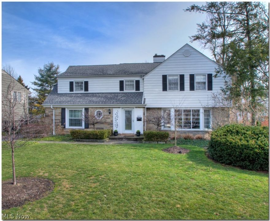 This pristine colonial sits on a pretty tree lined street in Shaker Heights.   Totally updated, this home has gleaming,  newly refinished hardwood floors throughout.  The gourmet kitchen has been beautifully  renovated with new cabinets, marble countertops, glass backsplash and all appliances stay!  Kitchen opens to gorgeous newly constructed family room with chick electric fireplace and a wall of sliding windows overlooking the private back yard. Off family room is a convenient mud room, perfect to keep coats, backpacks and shoes.  Entertain large holiday parties or cozy family get togethers in the formal dining room.  First floor also has large office, half bath and living room with formal fireplace, Master bedroom has new glamour bath and huge walk-in closet.  Three other spacious bedrooms and two more full baths on second floor.  That's not all!!  There is a finished basement ready for you to make it your TV, exercise, party or play room.  Interior is freshly painted with neutral c