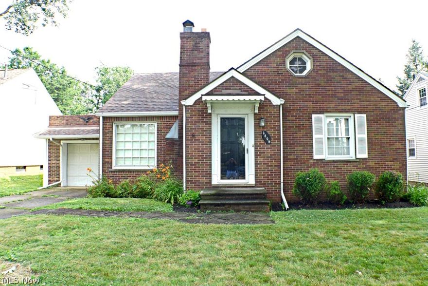 ADORABLE BRICK HOME on a very private street and close to amenities!   This 4 bedroom bungalow is larger than it looks plus has a 2 car tandem garage.  You will love the living room with hardwood flooring and gas fireplace.  The kitchen is open to the nice sized dining room that has access to the enclosed porch.  Two of the three bedrooms have hardwood flooring and all share a full bath.  Upstairs you will find loads of additional space with a one large bedroom flanked by bonus rooms on either side.  Enjoy sitting in the enclosed sun room and view the private, fully fenced back yard with established perennial beds.  There is an additional bathroom located in the full unfinished basement.  You won't find this amount of space for the money and the seller is providing a one year warranty for added peace of mind!
