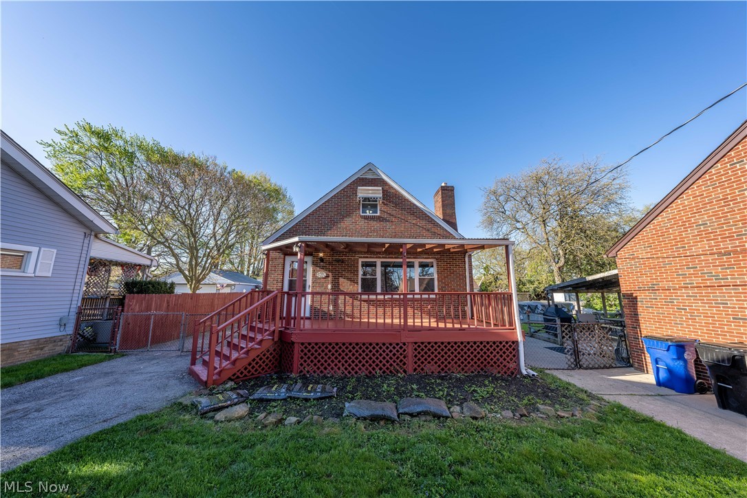 Welcome to this beautiful brick bungalow located in beautiful and charming old Brooklyn. Gas fireplace in the living room to enjoy during the cold Cleveland winters. 2 bedrooms located in the first floor and another 2 bedrooms located in the second floor with a space that can be used as another living room. Full finished basement with two large spaces that can be use as rec room or office and a fully working toilet in the basement with the possibility to convert into a 1/2 bathroom. Large 2 car garage with plenty of storage. Fenced in backyard.