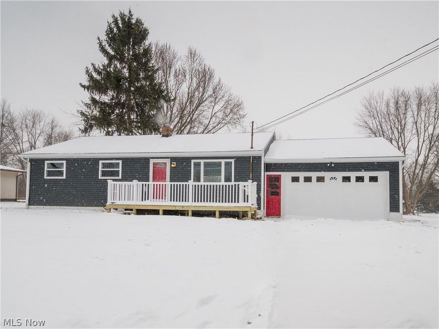 Wow! This beautifully renovated 3 bedroom, 2 bathroom ranch is sitting on over half an acre in Norton CSD. Walk inside from the newly built front porch into the large, open living room where new paint and plank flooring run throughout the whole main level. The eat-in kitchen offers modern fixtures, granite countertops, a spacious pantry, and brand new Samsung appliances! Enjoy the free standing, soaker bath tub in the main bathroom, along with a glass enclosed shower! The 25x20 partially finished basement leaves you with the opportunity to make it your own. There is a generously sized, remodeled bathroom and a bonus room that could be used as a fourth bedroom or play room. Other 2017 updates include: New roof, siding, and energy-efficient windows, along with hot water tank and electric panel. Schedule your showing today!