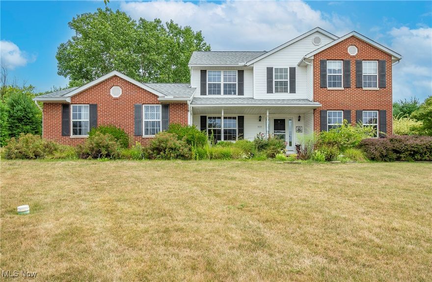 Welcome home to Timber Brook Estates, where elegance meets tranquility. This stunning 4-bedroom, 2.5-bathroom home is nestled on a generous 2-parcel lot spanning nearly 1.5 acres. This property boasts a thoughtful open floor plan on the main level, perfect for both entertaining and everyday living. Step into the heart of the home, featuring a spacious eat-in kitchen that seamlessly flows into the living room, complete with a cozy fireplace. The first floor is highlighted by a luxurious master suite, offering a private retreat with an indulgent bathroom featuring heated floors (new 2019) for ultimate comfort. Additional main floor highlights include a dedicated office space, ideal for remote work, and a formal dining room perfect for hosting gatherings. The upper level provides three more well-appointed bedrooms, a spare room, and a full bathroom, ensuring ample space for family and guests. The expansive, unfinished basement is a blank canvas ready to be customized to fit your needs and includes walk-up steps leading to the outside. Situated on a serene cul-de-sac, this home provides a peaceful setting while still being close to local amenities and Cuyahoga Valley National Park. Notable updates include: tankless HWT 2023, roof 2018, fridge, microwave, dishwasher all 2020. 1 yr home warranty included. Don't miss your opportunity to own a slice of Timber Brook Estates' charm and sophistication.