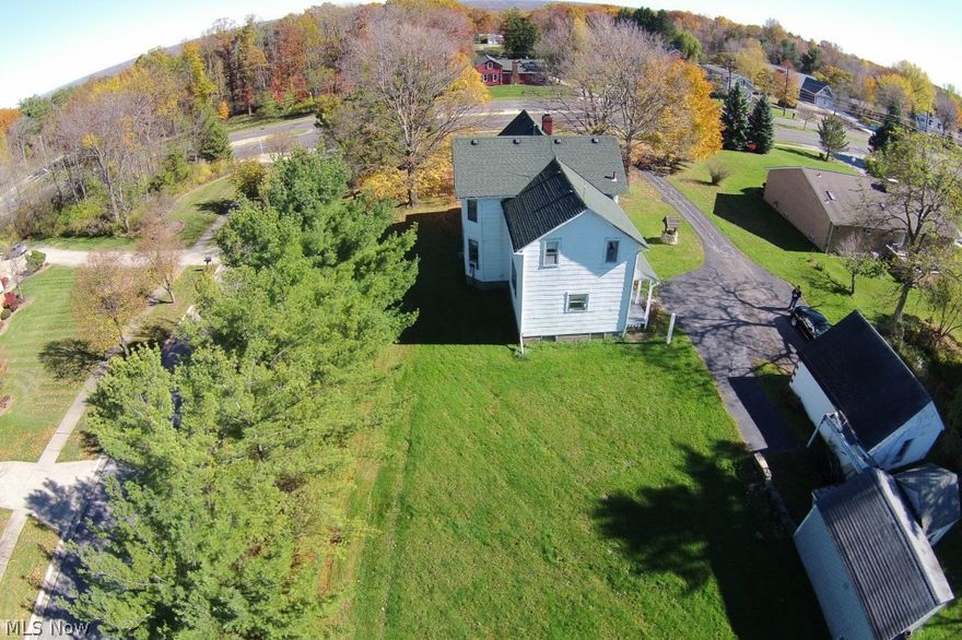 Unique Century home. Set on a beautiful 3/4 acre lot..  Sunny and open country kitchen, full dining room, parlor plus living room.  Features 3 bedrooms, 2.5 baths. full basement, 2 car garage.  Wrap around enclosed front porch.  A must see to appreciate  Needs some work, but what a grand home.  Near the golf course and metro park

Corner of Greystone and Route 21