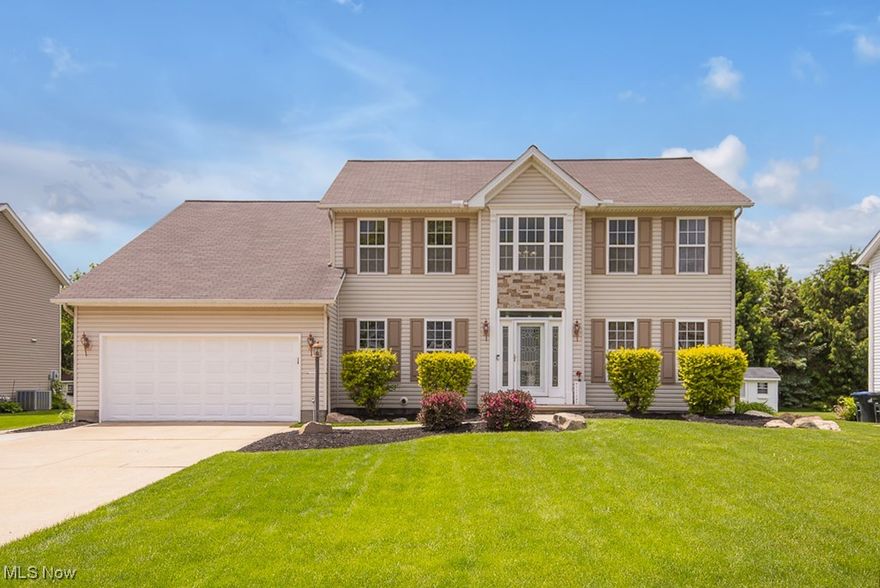 Welcome to this beautifully maintained home, proudly owned by the same family for over 20 years. Nestled on a quiet non-through street with minimal traffic and no HOA, this property offers peace, privacy, and freedom without any restrictions of a homeowners' association Step inside to an inviting foyer complemented by the dining room and first floor office- providing the perfect space for remote work. The main level features real hardwood floors throughout. The spacious kitchen and living area flow seamlessly, making it an ideal space for entertaining or relaxing by the freshly remodeled fireplace. The first-floor bathroom and laundry/mud room have been tastefully remodeled, offering both style and functionality. Upstairs, you'll find generously sized bedrooms, including a primary suite with its own private bath and walk-in closet. The full unfinished basement presents a blank canvas, ready for the next owner to create additional living space, a home gym, or rec room. Enjoy outdoor living on the low-maintenance composite Trex deck (installed in 2022), complemented by a concrete slab patio, perfect for a grill station or firepit setup. The large, fully fenced backyard offers privacy, space for play, and potential for a garden or outdoor retreat. New HVAC installed in 2024. Located minutes from shopping/entertainment/ schools and highway access. Schedule your private showing today.