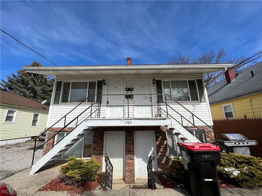 Huge opportunity for the person that understands investments. One building with four units. Three are vacant in the middle of remodeling. Each unit is an efficiency apartment with approximately 455 square feet. Some materials are left behind and included in the sale. This is for a cash buyer, being sold as is. Unit has city utilities and no garage. This is a potential cash cow with a great location.