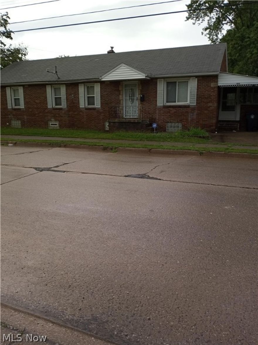 Brick ranch with three large bedrooms.  Living room and all bedrooms have hard wood floors.  Extra-large, eat-in kitchen with lots of cupboards and stove and refrigerator.  All windows and exterior doors replaced approximately 7 years ago.  Hot water tank replaced approximately 3 years ago.  There is an enclosed breezeway between the house and garage.  The 2-car garage opener and door was replaced approximately  2 years ago.