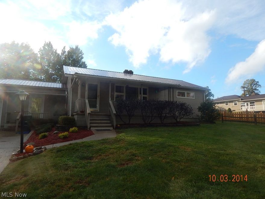 Located within walking distance to the park is this 3 br one story home in Edgeworth Addition.  New metal roof in 2012. Hardwood floors, gas fireplace in living room, full basement, paved drive and attached garage.   Master bedroom has dual closets, private full bath and sliding door to back yard.  Enclosed breezeway from garage to home could also be used for sun room.  Nicely landscaped and move-in ready. Immediate occupancy.