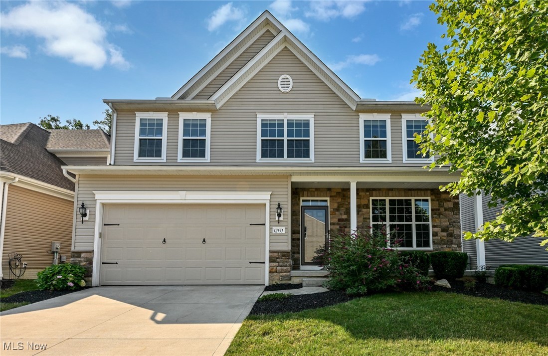 AMAZING VALUE! A stunning 4-bedroom, 3.5-bath home that perfectly balances comfort with sophistication in the heart of Strongsville. This beautifully designed residence spans over 3,800 sq ft of thoughtfully crafted living space, where every corner tells a story of modern convenience meeting timeless appeal, offering the perfect blend of comfort, VALUE, and functionality. Step inside to discover an open-concept layout that flows seamlessly from room to room, creating an atmosphere that's both welcoming and wonderfully functional. Gleaming hardwood floors on the main level guide you through spacious living areas, while large windows bathe each room in natural light, making even the gloomiest days feel brighter. The heart of this home is the well-appointed kitchen where meal prep becomes pure joy! Adjacent to the kitchen, the dining area creates the perfect setting for both intimate family dinners and larger gatherings. This flex space could also be an inviting sunroom. The adjoining great room features a cozy fireplace that serves as a natural focal point. Upstairs, the primary bedroom suite offers a private retreat. This spacious haven includes a huge walk-in closet and an ensuite bathroom featuring dual vanities that eliminate morning traffic jams. Three additional bedrooms and a bonus room provide flexibility for growing families, guests, or those who dream of having a home office, craft room, or exercise space. The finished basement adds another dimension to this already impressive home. Whether you envision a home theater for movie marathons, a playroom where children can safely unleash their creativity, or a quiet workspace, this lower level adapts to meet your specific lifestyle needs. Need garage space? Don't let the garage door fool you! The spacious garage can accommodate three vehicles! Welcome home to a neighborhood that strikes an ideal balance between suburban tranquility and urban accessibility, with an easy commute to Cleveland and local attractions.